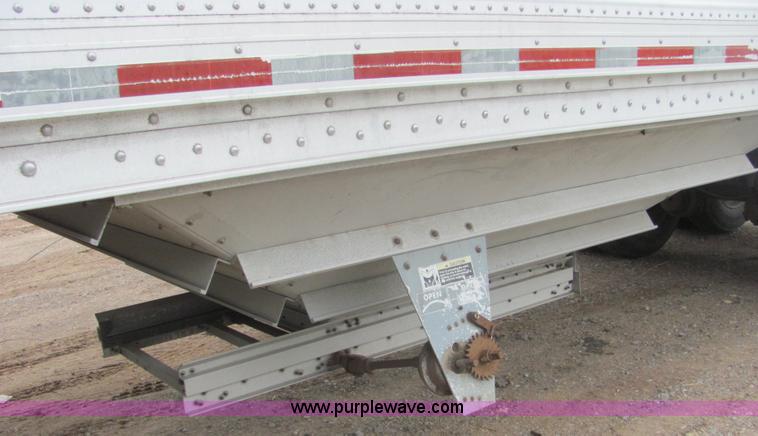 image for item A3578 1994 Wilson 42' aluminum double hopper grain trailer