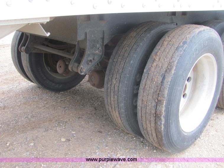 image for item A3578 1994 Wilson 42' aluminum double hopper grain trailer