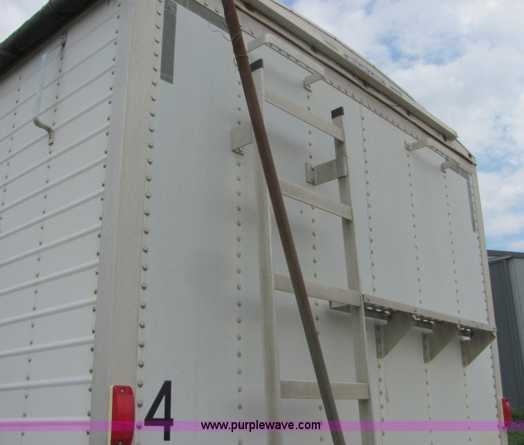 image for item A3578 1994 Wilson 42' aluminum double hopper grain trailer