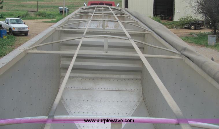 image for item A3578 1994 Wilson 42' aluminum double hopper grain trailer