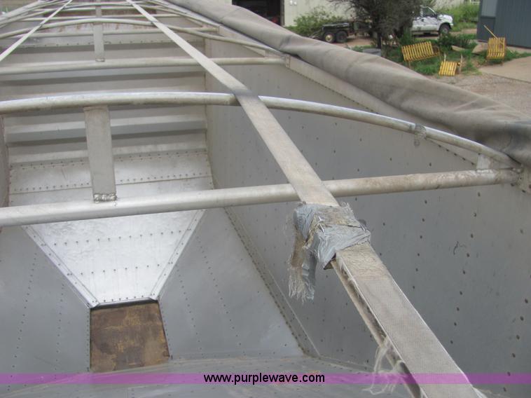 image for item A3578 1994 Wilson 42' aluminum double hopper grain trailer