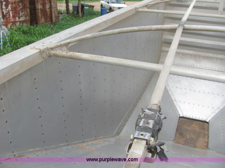 image for item A3578 1994 Wilson 42' aluminum double hopper grain trailer