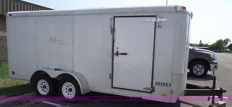 image for item A4018 2002 Continental 16' enclosed trailer