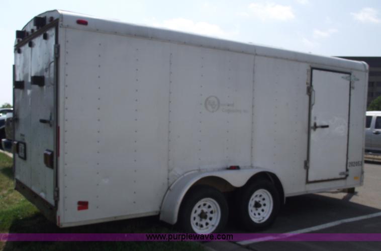 image for item A4018 2002 Continental 16' enclosed trailer
