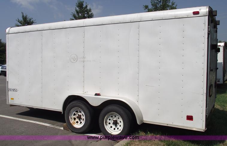 image for item A4018 2002 Continental 16' enclosed trailer