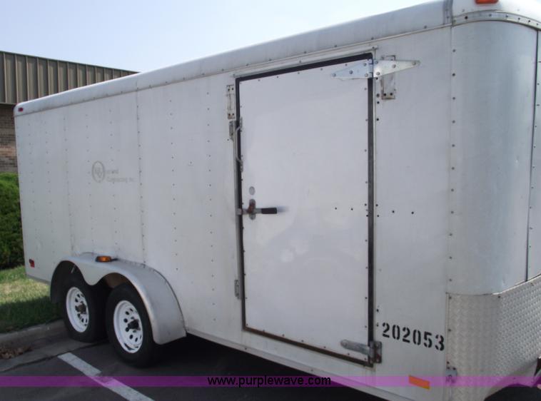 image for item A4018 2002 Continental 16' enclosed trailer