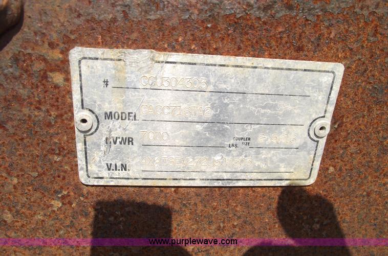 image for item A4018 2002 Continental 16' enclosed trailer