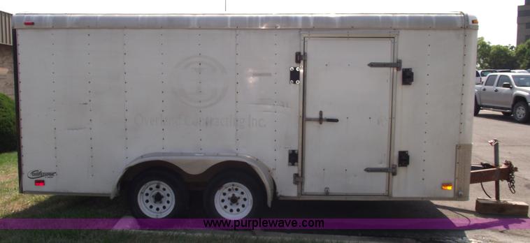 image for item A4019 2000 Avenger 16' enclosed trailer