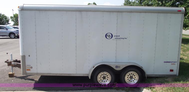image for item A4020 2005 Pace 16' enclosed trailer