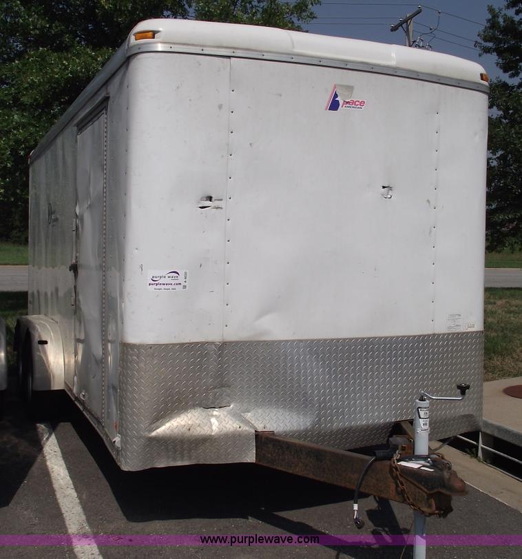 image for item A4020 2005 Pace 16' enclosed trailer