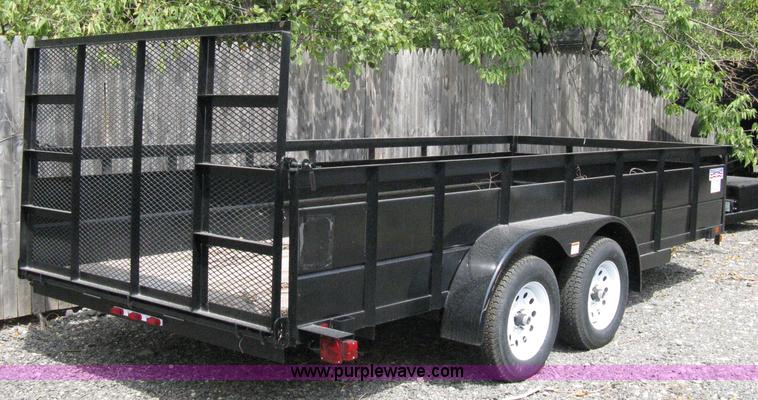 image for item A4318 2011 Liberty tandem axle flatbed trailer