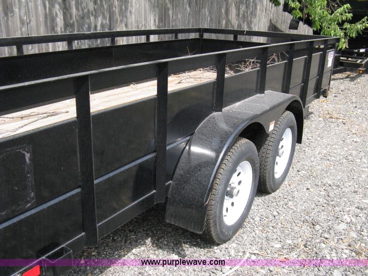 image for item A4318 2011 Liberty tandem axle flatbed trailer