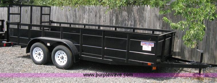 image for item A4318 2011 Liberty tandem axle flatbed trailer