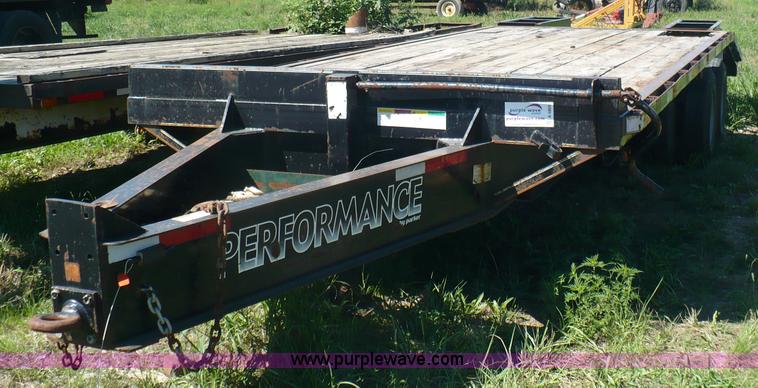 image for item A4869 2005 Parker flatbed trailer