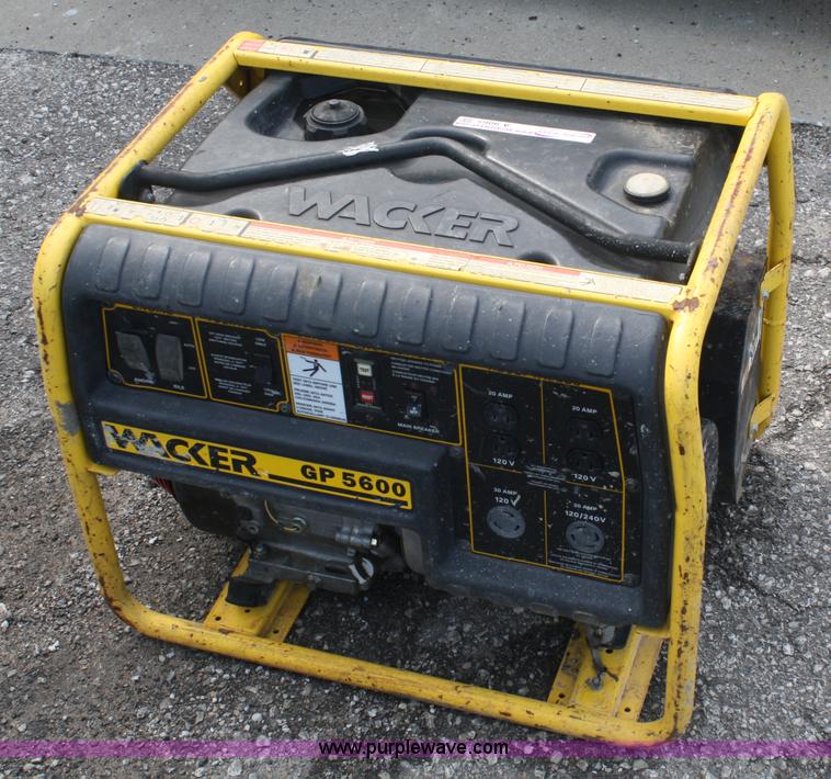 Wacker GP5600 portable generator in Tonganoxie, KS Item A9065 sold