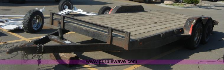 image for item D9725 1998 Oklahoma 16' car trailer