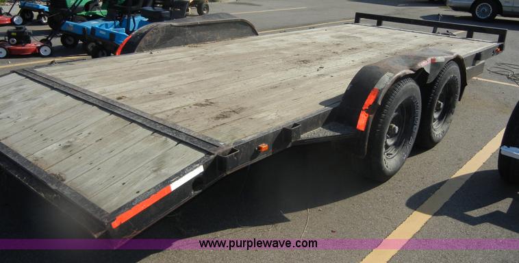 image for item D9725 1998 Oklahoma 16' car trailer