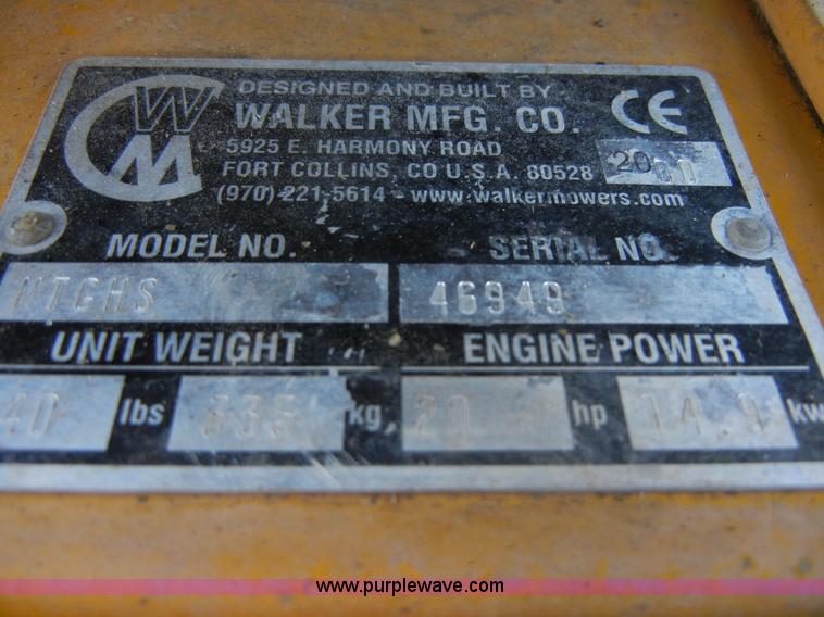 image for item D9894 2000 Walker MTGHS ZTR mower