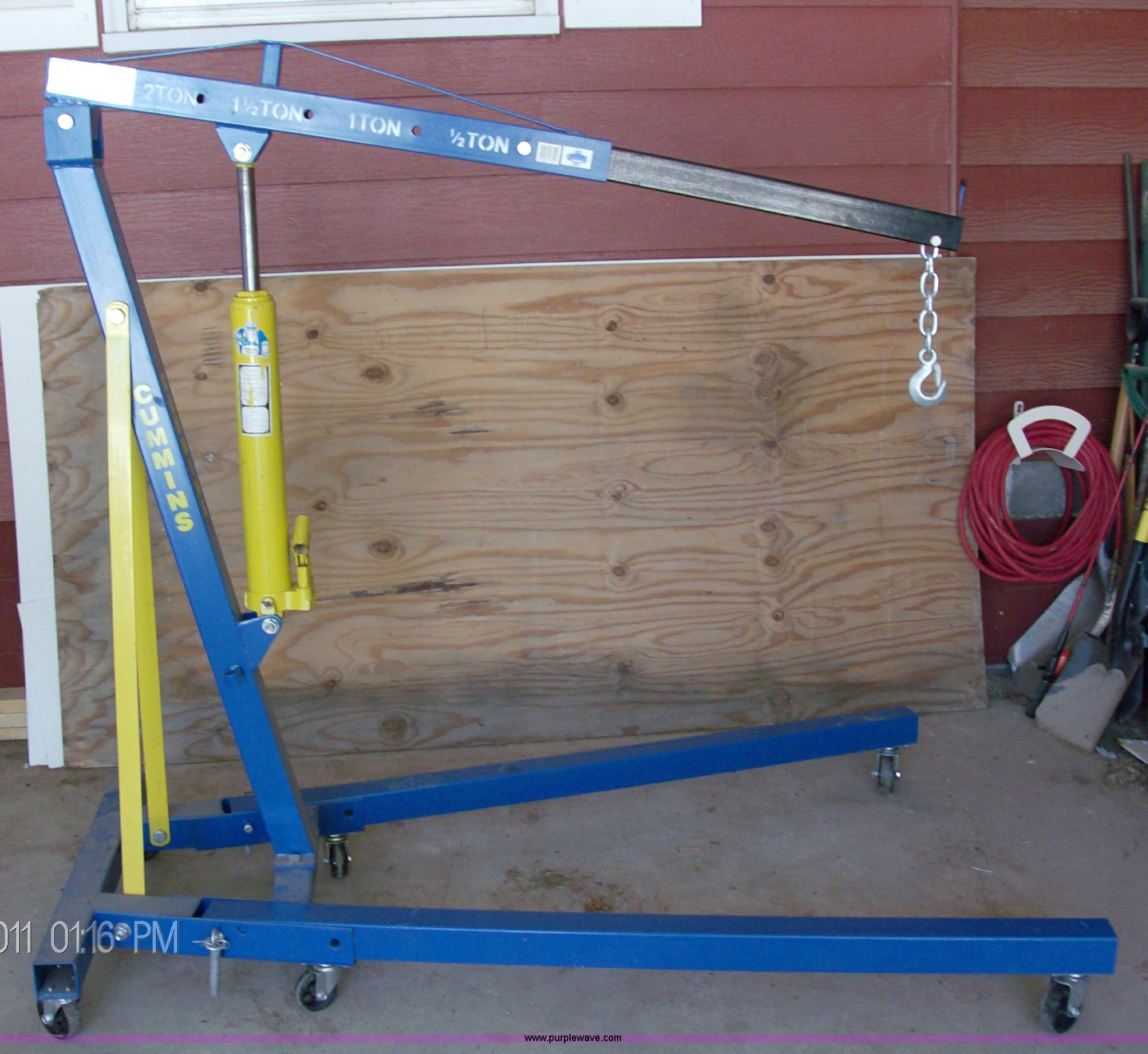 Cummins engine hoist in Loup City, NE Item A1287 sold Purple Wave