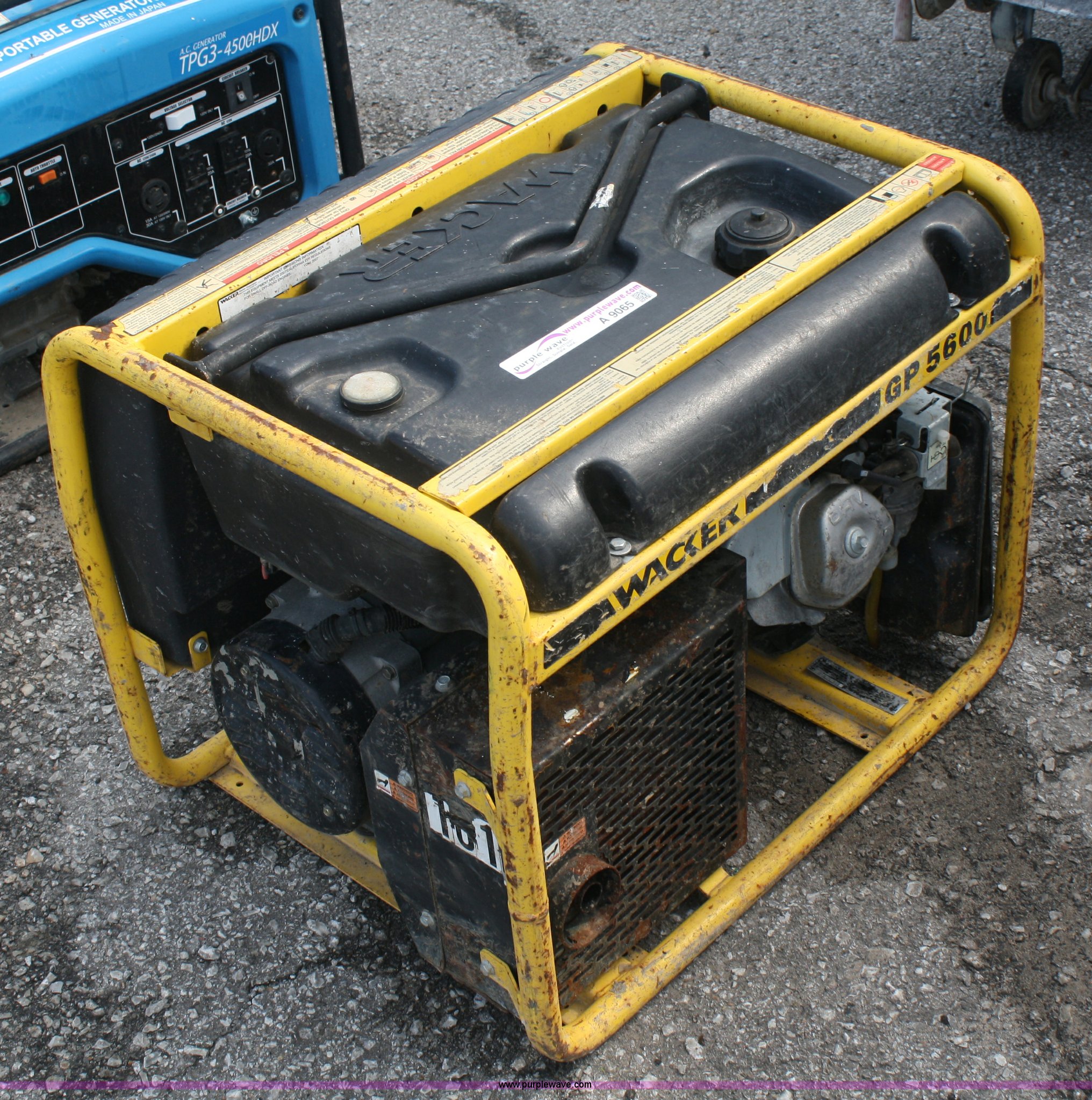 Wacker GP5600 portable generator in Tonganoxie, KS | Item A9065 sold ...