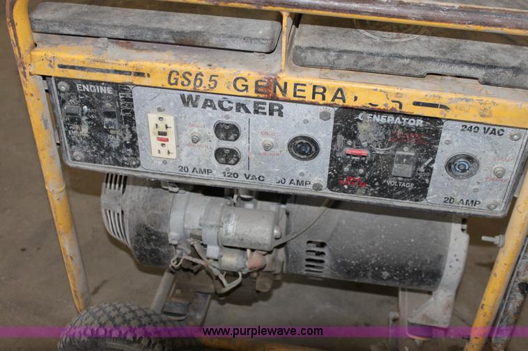 image for item F9843 Wacker GS6.5 generator