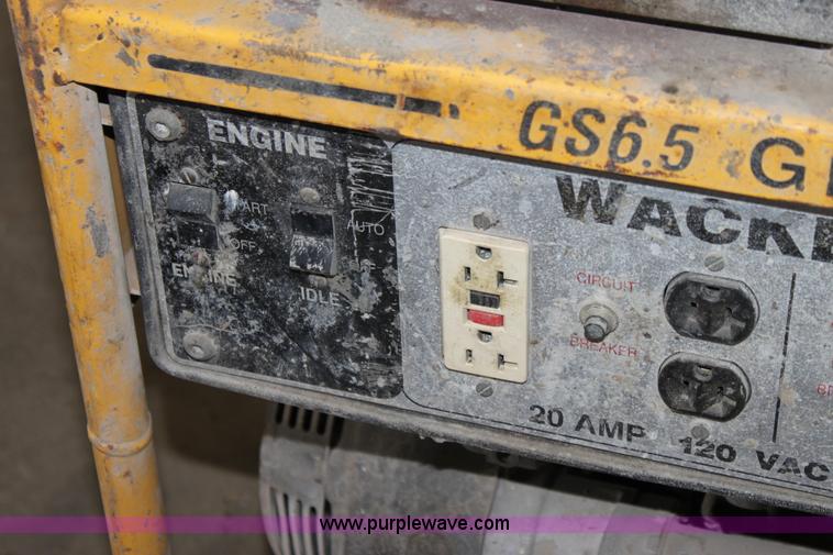 image for item F9843 Wacker GS6.5 generator