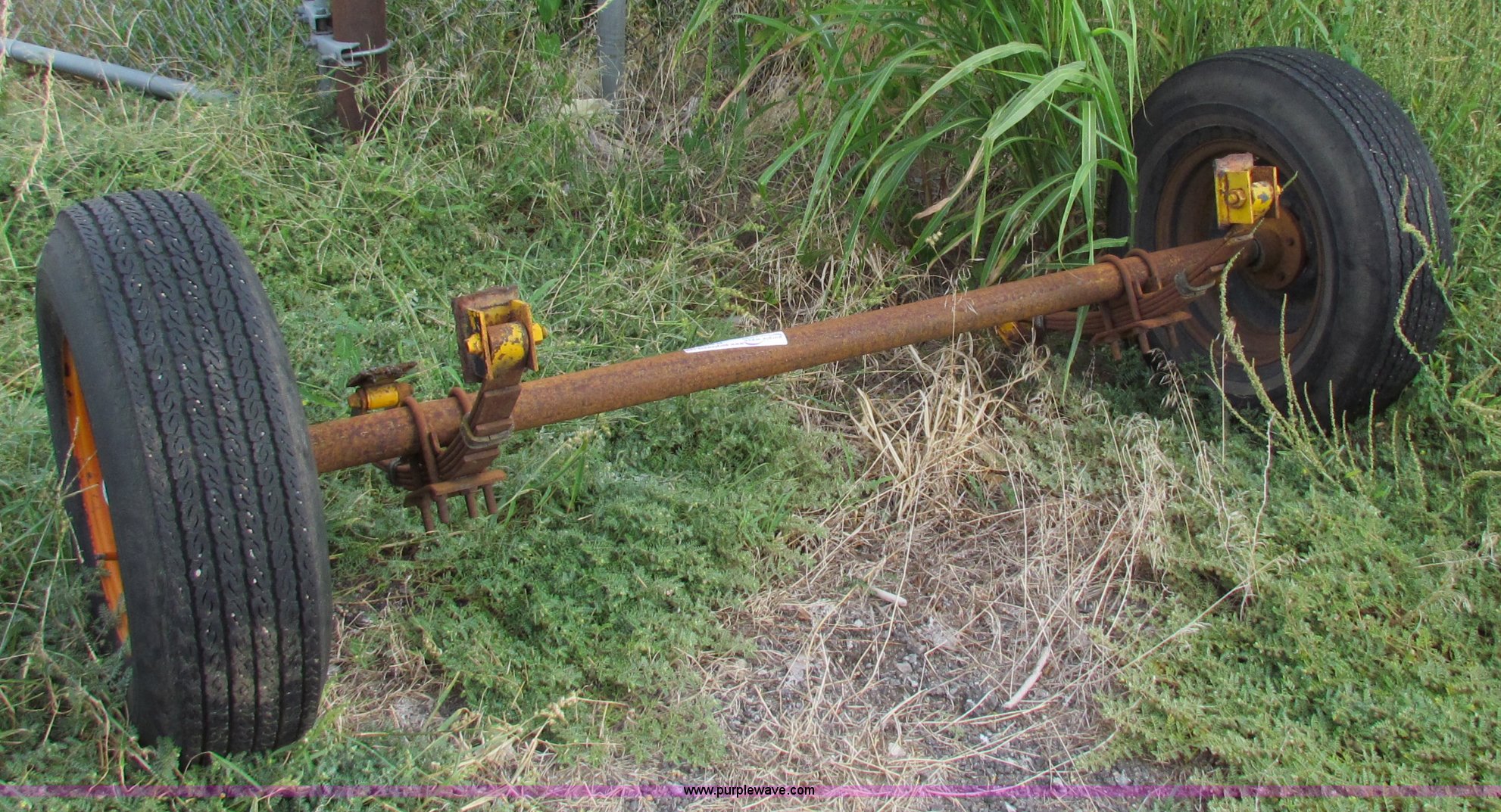 Trailer axle in Wichita, KS Item D9028 sold Purple Wave