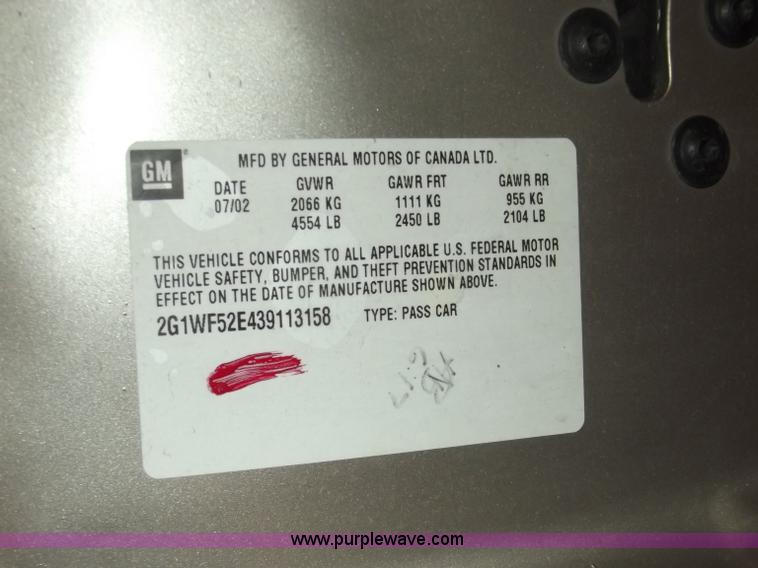 image for item A2278 2003 Chevrolet Impala