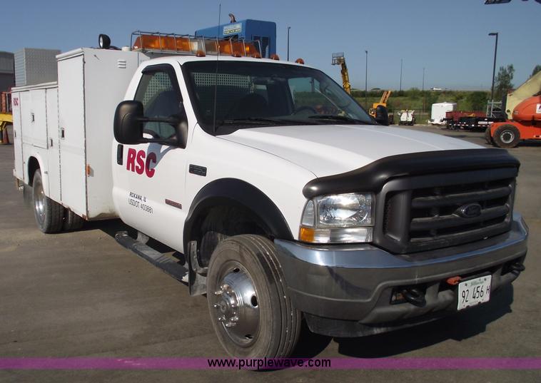image for item A4015 2003 Ford F550 XL Super Duty service pickup truck