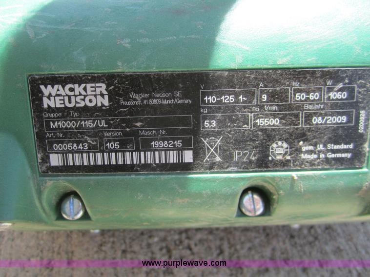 image for item C9834 Wacker electric concrete vibrator