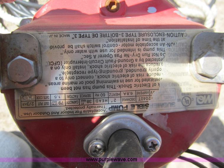 image for item C9836 Multiquip submersible 2" electric pump