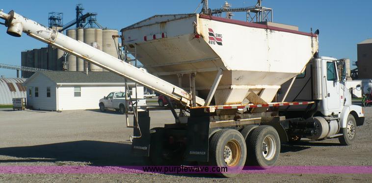 image for item A4863 1995 GMC White WCA dry fertilizer tender truck