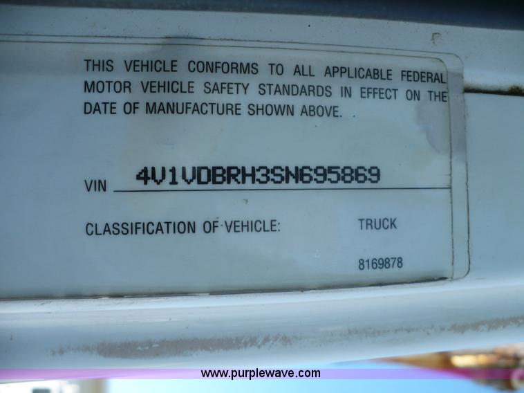 image for item A4863 1995 GMC White WCA dry fertilizer tender truck