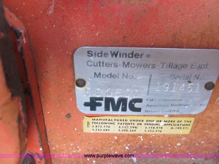 image for item A5446 FMC RC1500 Sidewinder Roto Tiller attachment