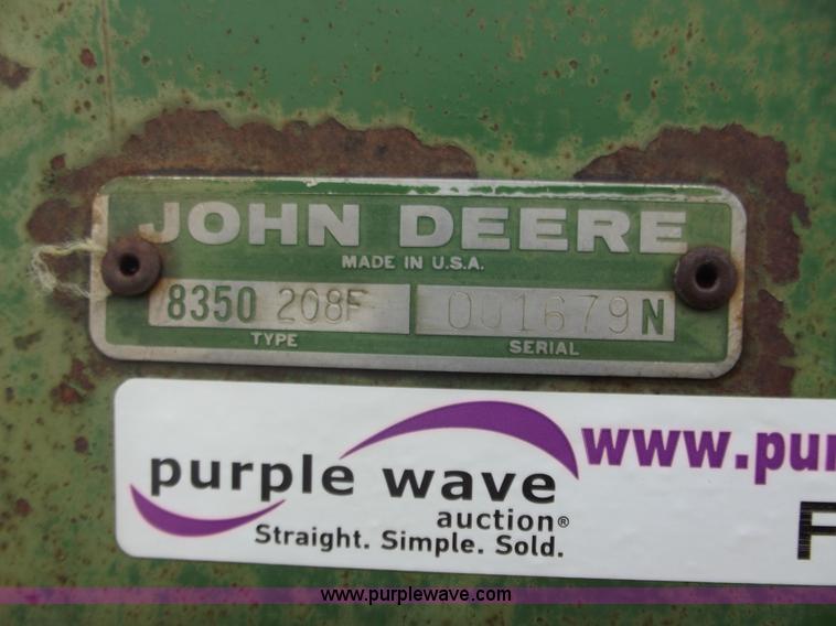 image for item F9544 John Deere 8350 grain drill