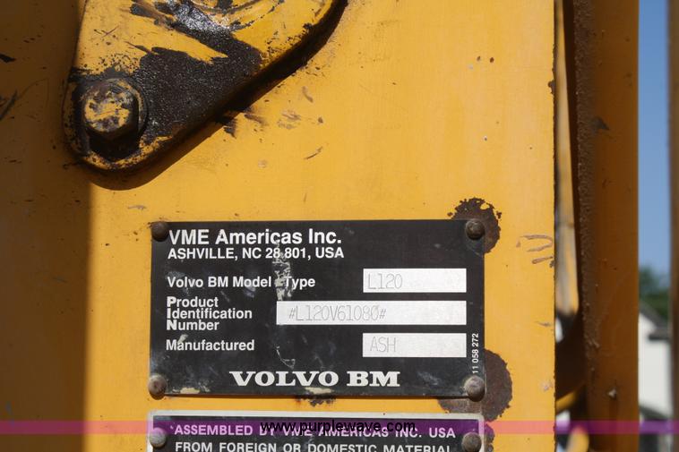 image for item A2265 1994 Volvo Bm L120B wheel loader