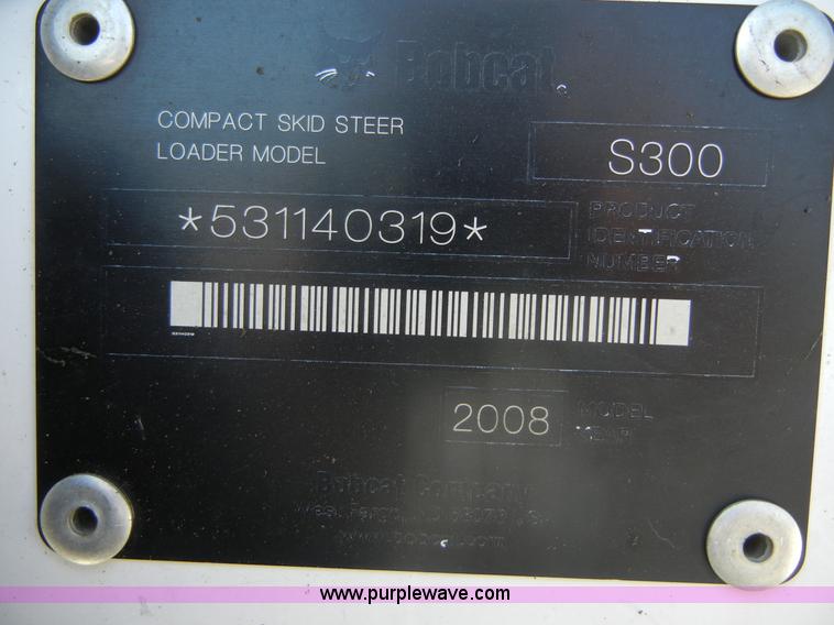 image for item A3098 2008 Bobcat S300 skid steer