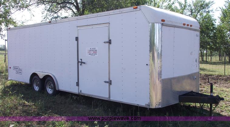 image for item A4096 1999 Haulmark Elite II 24' enclosed race trailer