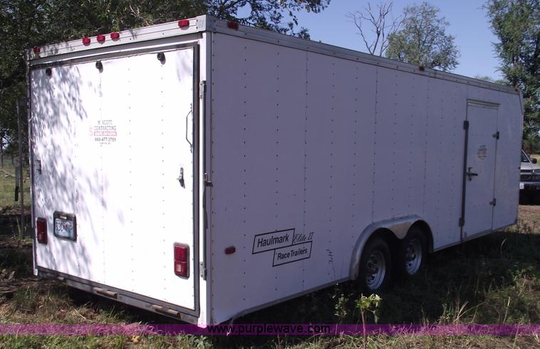 image for item A4096 1999 Haulmark Elite II 24' enclosed race trailer