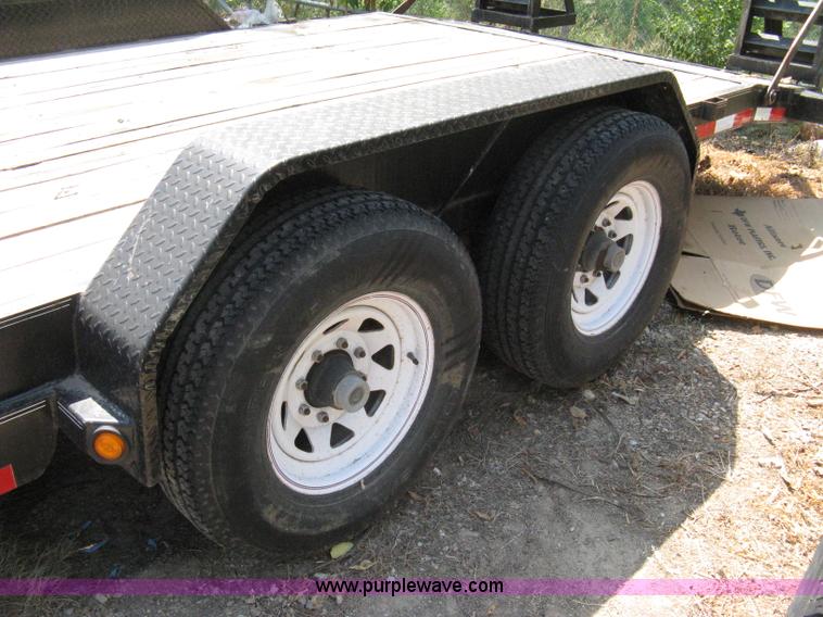 image for item A4322 2007 Load Trail tandem axle flatbed trailer