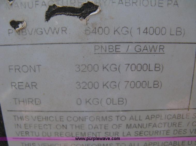 image for item A4322 2007 Load Trail tandem axle flatbed trailer