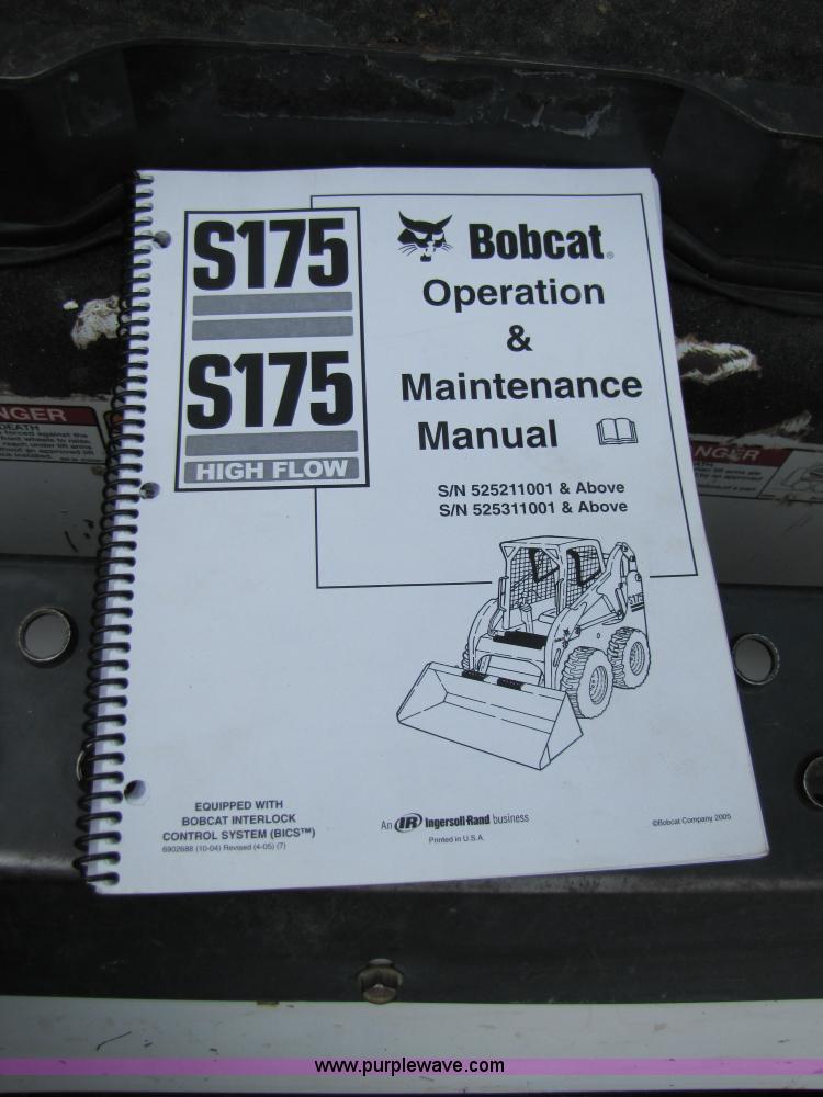 image for item A4639 2005 Bobcat S175 skid steer