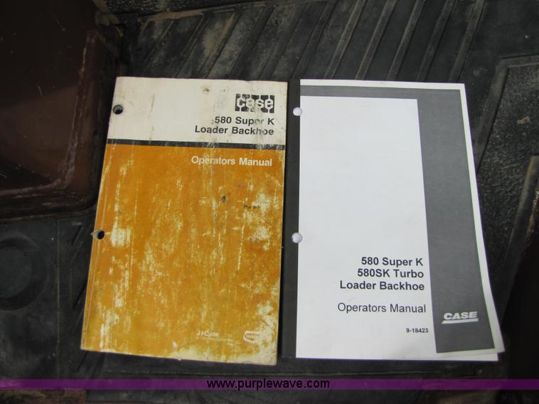 image for item A4641 1994 Case 580 Super K backhoe