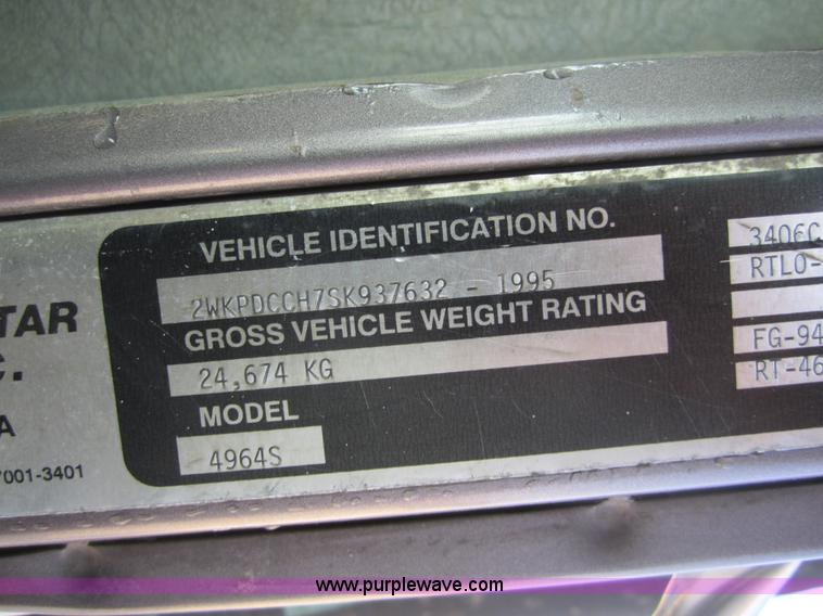 image for item A4702 1995 Western Star 4900 vac truck