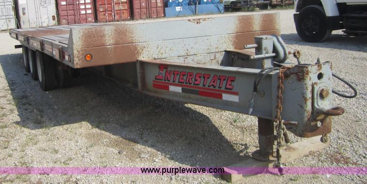 image for item A4703 2002 Interstate triple axle equipment trailer