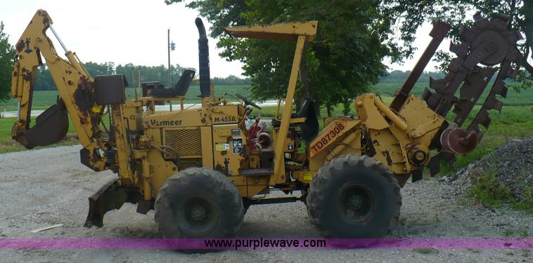 image for item A4850 Vermeer M-455A trencher and backhoe