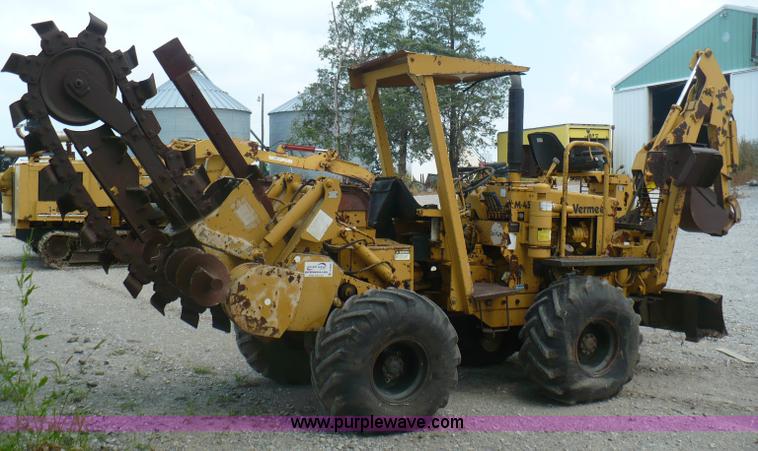 image for item A4850 Vermeer M-455A trencher and backhoe