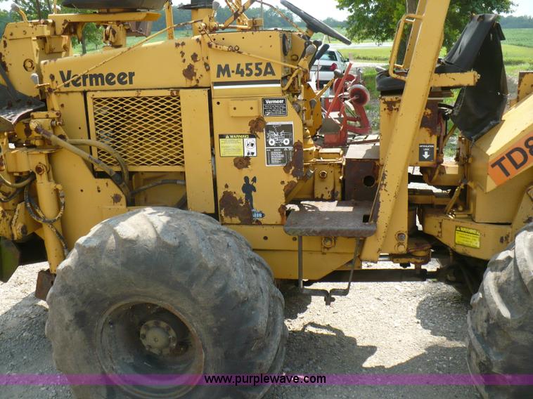 image for item A4850 Vermeer M-455A trencher and backhoe