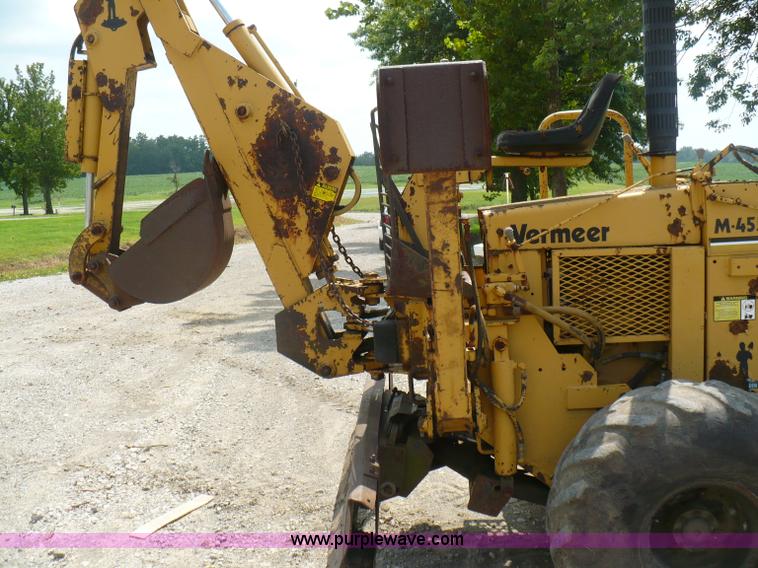 image for item A4850 Vermeer M-455A trencher and backhoe