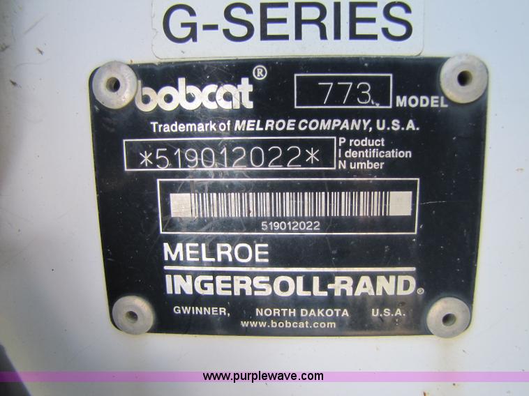 image for item A5061 Bobcat 773 skid steer